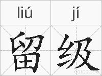 留级的拼音