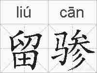 留骖的拼音
