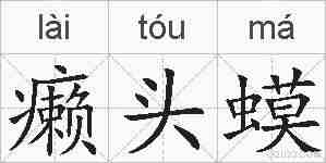 癞头蟆的拼音