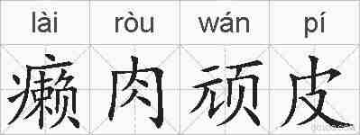 癞肉顽皮的拼音
