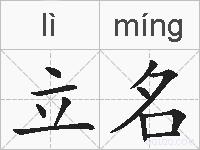 立名的拼音