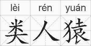 类人猿的拼音
