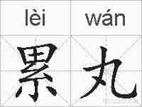 累丸的拼音