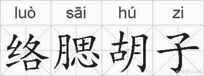 络腮胡子的拼音