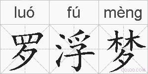 罗浮梦的拼音