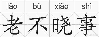 老不晓事的拼音