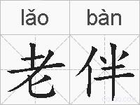 老伴的拼音