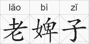 老婢子的拼音