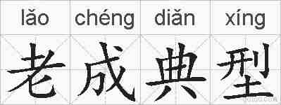 老成典型的拼音