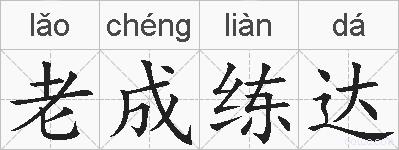 老成练达的拼音