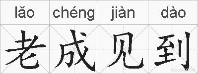 老成见到的拼音