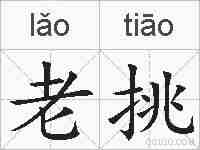 老挑的拼音