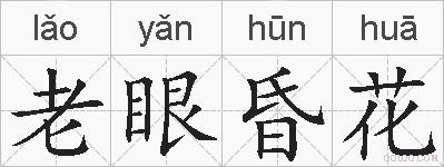 老眼昏花的拼音