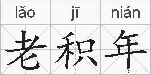 老积年的拼音