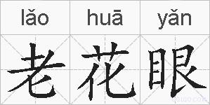 老花眼的拼音
