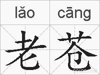 老苍的拼音