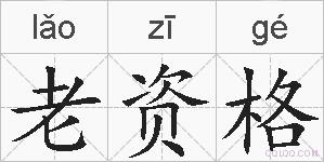 老资格的拼音