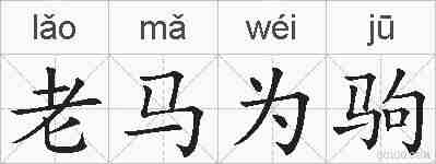 老马为驹的拼音
