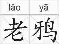 老鸦的拼音