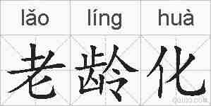 老龄化的拼音
