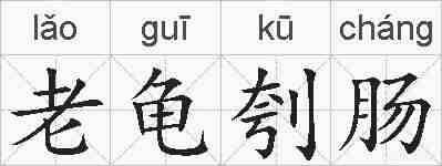 老龟刳肠的拼音