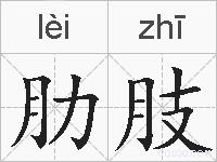 肋肢的拼音