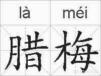腊梅的拼音