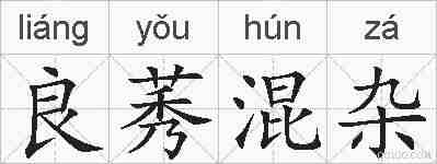 良莠混杂的拼音