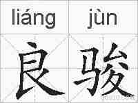良骏的拼音