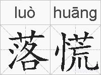 落慌的拼音