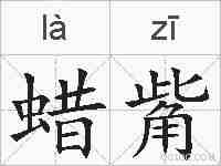 蜡觜的拼音