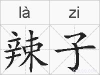 辣子的拼音