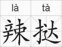 辣挞的拼音