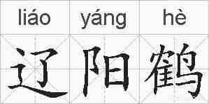 辽阳鹤的拼音