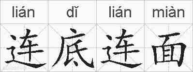 连底连面的拼音