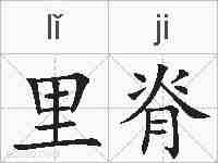 里脊的拼音