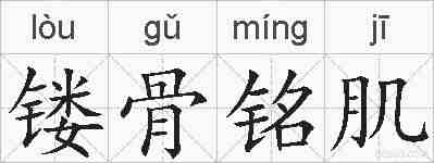 镂骨铭肌的拼音
