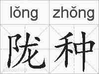 陇种的拼音