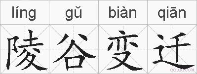 陵谷变迁的拼音