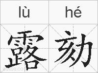 露劾的拼音