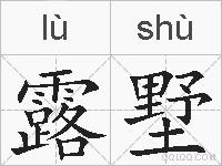 露墅的拼音