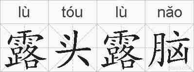 露头露脑的拼音