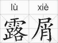 露屑的拼音