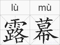 露幕的拼音
