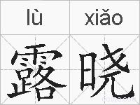 露晓的拼音