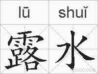 露水的拼音