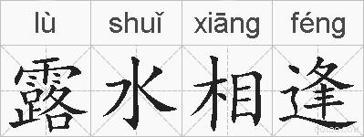 露水相逢的拼音