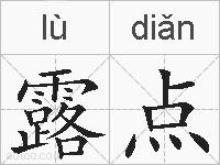 露点的拼音