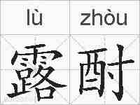 露酎的拼音