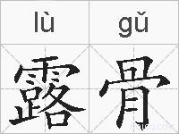 露骨的拼音